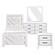 Corbin 4Pc V-pattern Twin Bedroom Set  - White by Homelegance
