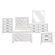 Corbin 5pc V-pattern Twin Bedroom Set  - White by Homelegance