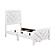 Corbin 5pc V-pattern Twin Bedroom Set  - White by Homelegance