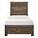 Corbin Twin Bed in a Box - Rustic Brown by Homelegance