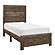 Corbin Twin Bed in a Box - Rustic Brown by Homelegance