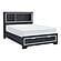 Rosemont Eastern King Platform Bed w/Footboard Storage - Midnight Blue by Homelegance