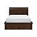 Logandale Queen Platform Bed w/Storage Footboard and Side Rails - Brown by Homelegance