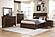 Logandale Queen Platform Bed w/Storage Footboard and Side Rails - Brown by Homelegance