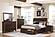 Logandale Queen Platform Bed w/Storage Footboard and Side Rails - Brown by Homelegance