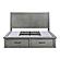 Logandale California King Platform Bed w/Storage Footboard and Side Rails - Antique Gray by Homelegance