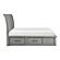 Logandale California King Platform Bed w/Storage Footboard and Side Rails - Antique Gray by Homelegance