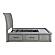 Logandale California King Platform Bed w/Storage Footboard and Side Rails - Antique Gray by Homelegance