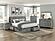 Logandale Eastern King Platform Bed w/Storage Footboard and Side Rails - Antique Gray by Homelegance