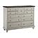 Mossbrook Dresser - Dark Brown & Light Gray by Homelegance