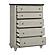 Mossbrook Chest - Dark Brown & Light Gray by Homelegance