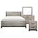 Zephyr 4pc Queen Bedroom Set  - Light Gray & Gray by Homelegance