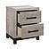 Zephyr Nightstand - Light Gray & Gray by Homelegance