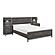 Zephyr 5pc Set Queen Wall Bed  - Brownish Gray & Antique Silver by Homelegance
