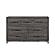 Zephyr Dresser - Brownish Gray & Antique Silver by Homelegance