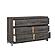 Zephyr Dresser - Brownish Gray & Antique Silver by Homelegance