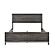 Zephyr Full Bed - Brownish Gray & Antique Silver by Homelegance