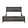 Zephyr California King Bed - Brownish Gray & Antique Silver by Homelegance