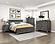 Zephyr California King Bed - Brownish Gray & Antique Silver by Homelegance