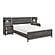 Zephyr 5pc Set California King Wall Bed - Brownish Gray & Antique Silver by Homelegance
