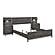 Zephyr 5pc Set Eastern King Wall Bed - Brownish Gray & Antique Silver by Homelegance