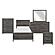 Zephyr 5pc Twin Bedroom Set  - Brownish Gray & Antique Silver by Homelegance