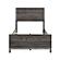 Zephyr 5pc Twin Bedroom Set  - Brownish Gray & Antique Silver by Homelegance