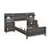Zephyr 5pc Set Twin Wall Bed - Brownish Gray & Antique Silver by Homelegance