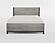 Zephyr California King Bed - Light Gray & Gray by Homelegance