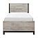 Zephyr Twin Bed - Light Gray & Gray by Homelegance
