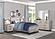 Zephyr Twin Bed - Light Gray & Gray by Homelegance