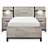 Zephyr 5pc Set Twin Wall Bed - Light Gray & Gray by Homelegance