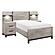 Zephyr 5pc Set Twin Wall Bed - Light Gray & Gray by Homelegance