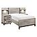 Zephyr 5pc Set Twin Wall Bed - Light Gray & Gray by Homelegance