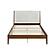 Jasper Queen Platform Bed - Light Gray by Homelegance