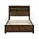Sullivan Queen Platform Bed w/Footboard Storage - Brushed Oak by Homelegance