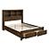 Sullivan Eastern King Platform Bed w/Footboard Storage - Brushed Oak by Homelegance