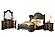 Royal Highlands Eastern King Bed - Brown by Homelegance