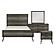 Urbanite 4pc Queen Bedroom Set  - Gray  by Homelegance