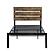 Marshall Twin Platform Bed - Brown & Black by Homelegance