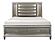 Tamsin Queen Platform Bed w/Footboard Storage, LED Lighting - Silver by Homelegance