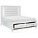 Tamsin Queen Platform Bed w/LED Lighting and Footboard Storage - White by Homelegance