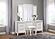 Tamsin Vanity Stool - White by Homelegance