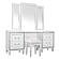 Tamsin Vanity Dresser w/Mirror - White by Homelegance