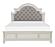 Baylesford Eastern King Bed - Antique White & Brown Gray by Homelegance