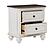 Baylesford Nightstand - Antique White & Brown Gray by Homelegance