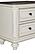 Baylesford Nightstand - Antique White & Brown Gray by Homelegance