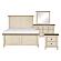 Weaver 4pc Queen Bedroom Set  - Antique White & Rosy Brown by Homelegance