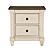 Weaver Nightstand - Antique White & Rosy Brown by Homelegance