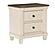 Weaver Nightstand - Antique White & Rosy Brown by Homelegance